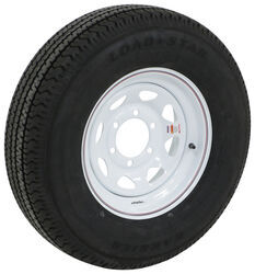 Karrier ST225/75R15 Radial Trailer Tire with 15" White Wheel - 6 on 5-1/2 - Load Range D - AM32664