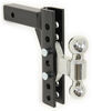 drop - 8 inch rise 14000 lbs gtw class iv ez heavy duty adjustable hitch with combo ball drop/rise 14 000