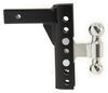 adjustable ball mount drop - 8 inch rise ez heavy duty hitch with combo drop/rise 14 000 lbs