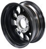 wheel only 6 on 5-1/2 inch aluminum am03 series black machined trailer - 15 x rim