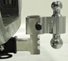 0  adjustable ball mount drop - 3 inch rise 4 rapid hitch locking aluminum kit w/ 2 zinc balls 3-1/2