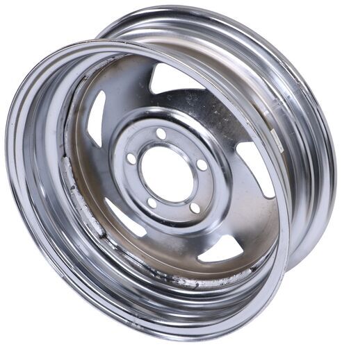 Steel Directional Trailer Wheel 15 X 5 Rim 5 On 4 1 2 Chrome