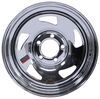 wheel only 15 inch steel directional trailer - x 5 rim on 4-1/2 chrome finish