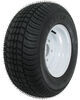Kenda 205/65-10 Bias Trailer Tire with 10" White Wheel - 5 on 4-1/2 - Load Range C Steel Wheels - Powder Coat AM3H390