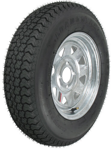 Loadstar ST175/80D13 Bias Trailer Tire With 13" Galvanized Wheel - 4 On ...