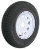 Loadstar ST205/75D15 Bias Trailer Tire with 15" White Wheel - 5 on 5 - Load Range C