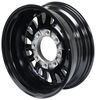 wheel only 8 on 6-1/2 inch aluminum am03 series black machined trailer - 16 x 6 rim