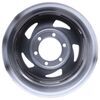 wheel only 6 on 5-1/2 inch steel directional silver trailer - 15 x rim