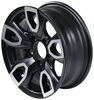 wheel only 14 inch aluminum am03 series matte black machined trailer - x 5-1/2 rim 5 on 4-1/2