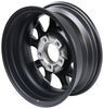 wheel only 5 on 4-1/2 inch aluminum am03 series matte black machined trailer - 14 x 5-1/2 rim