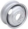 wheel only 16 inch steel dual with offset - x 6 rim 8 on 6.5 4.77 pilot silver