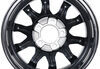 wheel only 15 inch aluminum am03 series black machined trailer - x 5 rim on 4-1/2