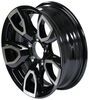 wheel only 15 inch aluminum am03 series black machined trailer - x 5 rim on 4-1/2