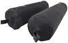 hull 31 - 40 inch long inflatable boat fenders w/ neoprene covers for 30' to 40' boats gray pvc qty 2