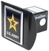 amg hitch covers public service and military standard army of one trailer receiver cover - 2 inch hitches chrome emblem