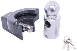 AMPLock Trailer Coupler Lock for Flat Lip 2" Ball Couplers - Ductile Cast Iron