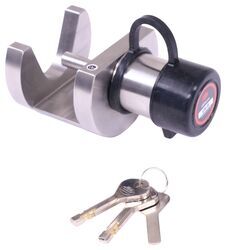 AMPLock Trailer Coupler Lock for Bulldog Gooseneck Couplers - Stainless Steel - AMP69FR