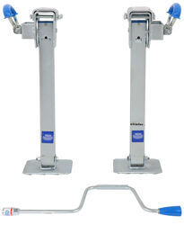 Ark Drop Down Corner RV Stabilizer Jacks - 30" Long Corner Steadies - Silver - Qty 2 - AR94FR