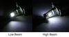 headlight h4 led bulbs with anti-flicker harness - dual beam 4 565 lumens cool white qty 2