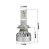 headlight h7 led bulbs with anti-flicker harness - single beam 4 565 lumens cool white qty 2