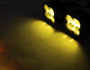 pod light accessory mounts bumper roof arc concept led fog kit - 40 watts u-bracket mount yellow lens 3 inch cube