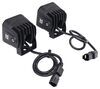 pod light fog arc concept led kit - 40 watts u-bracket mount yellow lens 3 inch cube