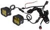 pod light pair of lights arc concept led fog kit - 40 watts u-bracket mount yellow lens 3 inch cube