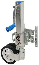 Removable Xtreme Off-Road Swing-Up Trailer Jack - Dual Wheel - Sidewind - 10" Lift - 1,650 lbs - ARK57FR