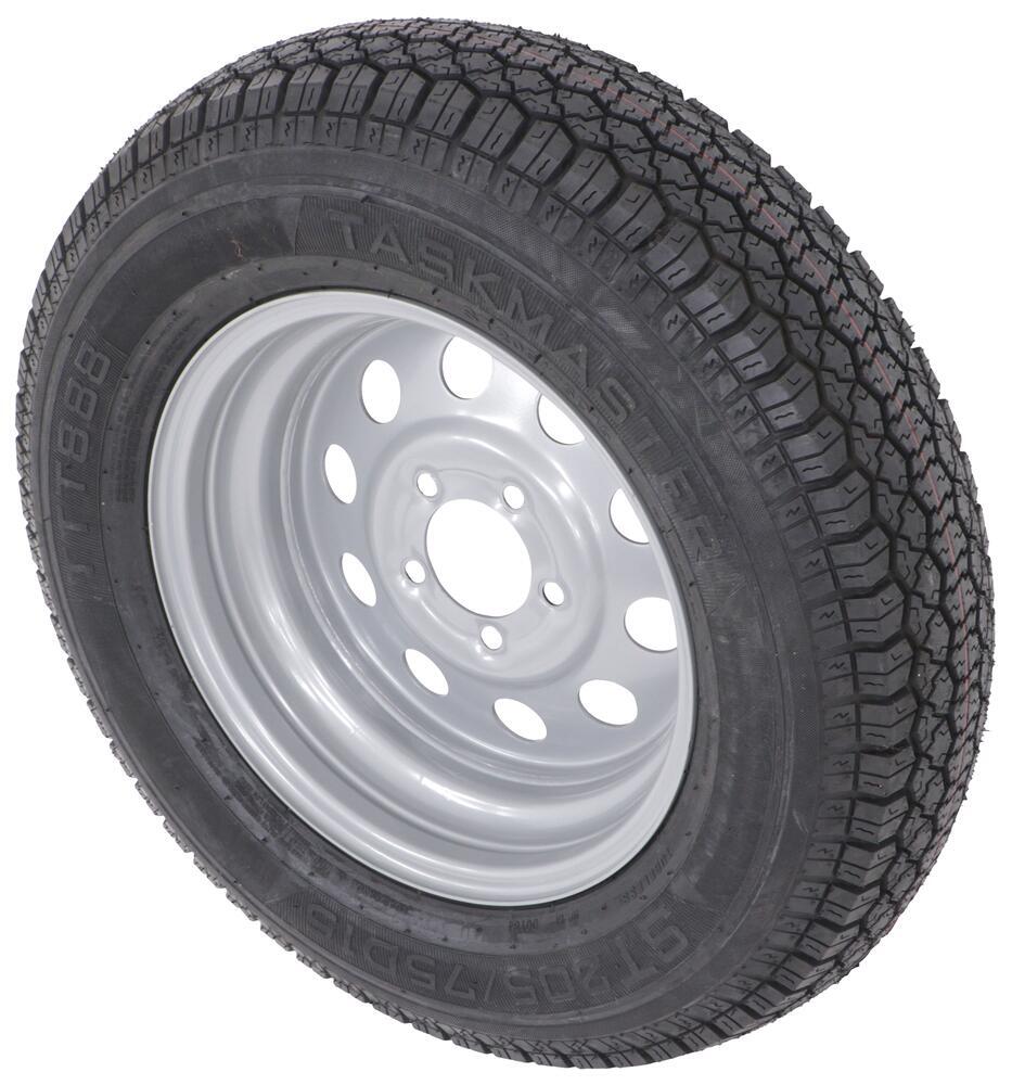 Taskmaster ST205/75D15 Bias Trailer Tire With 15" Silver Mod Wheel - 5 ...