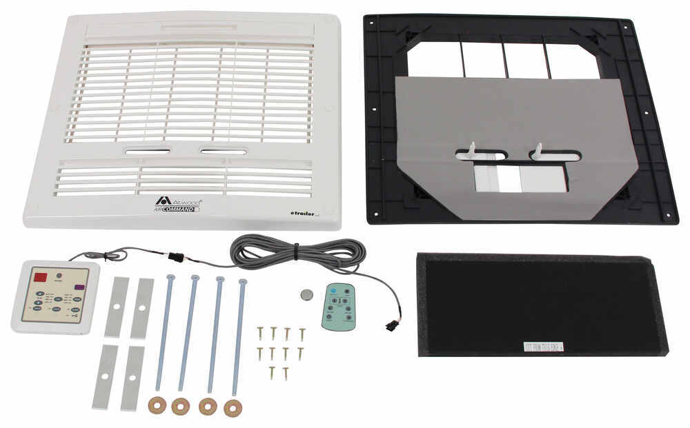 Replacement Vent, Wall-Mount Thermostat, and Remote for Air Command RV Air Conditioner - Ducted Air Distribution Box AT15022