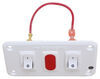 rv water heaters double-panel on/off switch for dometic gas / electric combination - white