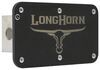 oem standard dodge ram longhorn trailer hitch cover - 2 inch hitches stainless steel rugged black