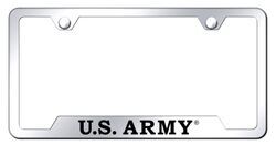 U.S. Army License Plate Frame - Chrome - AU96FR