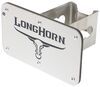 oem standard dodge ram longhorn trailer hitch cover - 2 inch hitches stainless steel