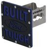 Built Ford Tough Trailer Hitch Cover - 2" Hitches - Stainless Steel - Rugged Black Stainless Steel AUT-BFT-2-RB