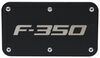 Ford F-350 Trailer Hitch Cover - 2" Hitches - Stainless Steel - Rugged Black Standard AUT-F352-RB