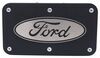 Ford Trailer Hitch Cover - 2" Hitches - Stainless Steel - Rugged Black Fits 2 Inch Hitch AUT-FOR-RB
