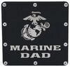 Marine Dad Trailer Hitch Cover - 2" Hitches - Stainless Steel - Rugged Black Stainless Steel AUT-MARD-RB