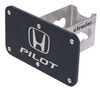 Honda Pilot Trailer Hitch Cover - 2" Hitches - Stainless Steel - Rugged Black Honda AUT-PIL-RB