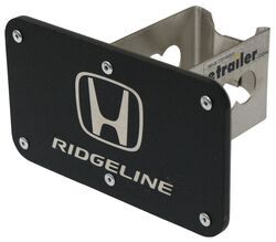 Honda Ridgeline Trailer Hitch Cover - 2" Hitches - Stainless Steel - Rugged Black - AUT-RID-RB