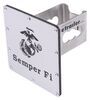 Semper Fi Trailer Hitch Cover - 2" Hitches - Stainless Steel - Brushed Marines AUT-SEFI-S
