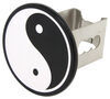 Yin-Yang Hitch Cover - 2" Hitches - Stainless Steel - Black and White Standard AUT-YIN-C