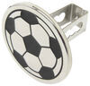 Au-Tomotive Gold soccer ball trailer hitch cover.