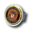 public service and military fits 1-1/4 inch hitch us marine corps seal trailer cover - class 2 hitches stainless steel gold trim