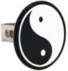 Yin-Yang Hitch Cover - 1-1/4" Class II Hitches - Stainless Steel - Black and White Happy Fun Covers AUT2-YIN-C