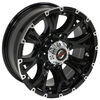 wheel only 8 on 6-1/2 inch aluminum viking series valhalla trailer - 16 x black spoke