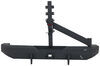 Bestop HighRock 4x4 Rear Bumper with 2" Hitch and Spare Tire Carrier for Jeep - Matte Black