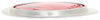 reflectors peterson low-profile oval trailer reflector - aluminum bezel red