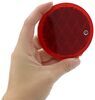 reflectors 3-3/16 inch diameter peterson quick mount adhesive reflector for truck or trailer - round stick on red