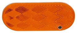 Peterson Quick Mount Trailer Reflector - Adhesive Backing - Screw Mount - Oblong - Amber